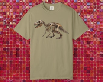 Tyrannosaurus Rex Fossil T-Shirt | Vintage Dinosaur Graphic Tee | y2k top | T-Rex Paleontology Shirt | Prehistoric Science Tee