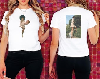 Pam Grier Baby-T-shirt, Y2K-top, jaren 70, dubbelzijdig T-shirt, Blaxploitation-shirt, filmmerchandise, filmmerchandise, Jackie Brown-shirt, Gildan 5000b