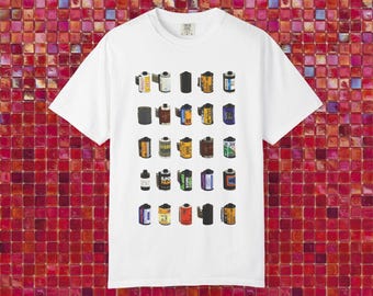 Vintage Film Roll T-Shirt | Retro Photography Graphic Tee | Cinematic Aesthetic Top | Analog Camera Shirt | Gifts for Creatives | y2k tee