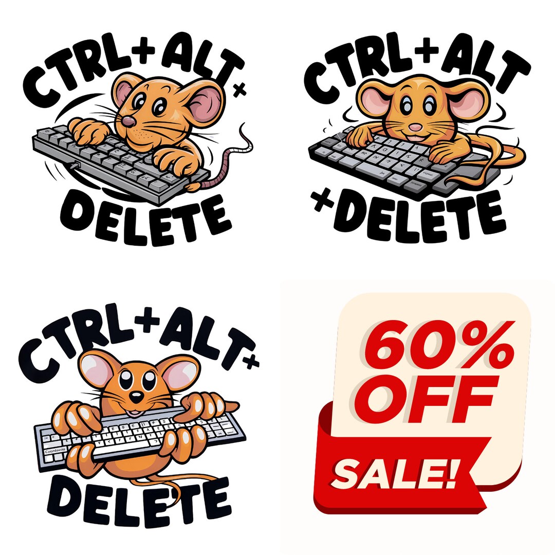 Funny Computer Key Sticker Geek, Geek Gift, Tech, Keyboard, Computer Art, Computer Stickers ...