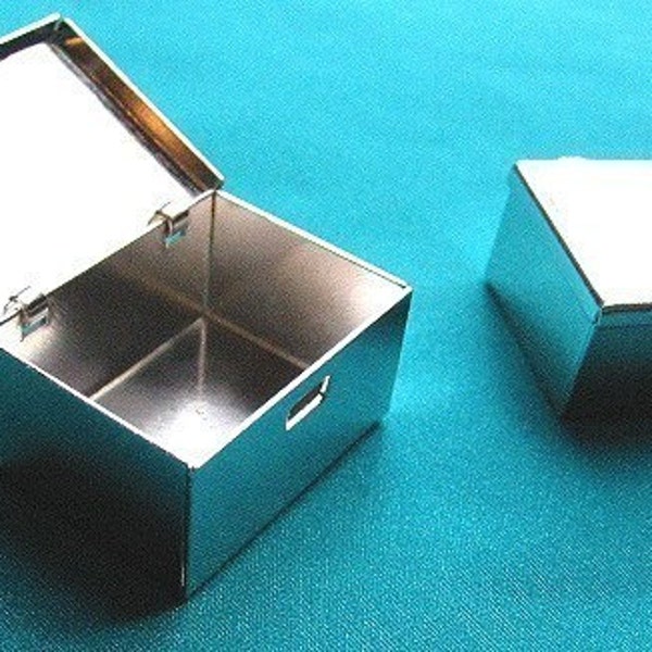 Silver Plated Mini Box Container Hair Lock Wedding Ring Box First Tooth(1)