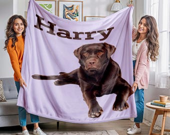 Manta con foto personalizada para tu mascota: regalo personalizado para tu perro o gato