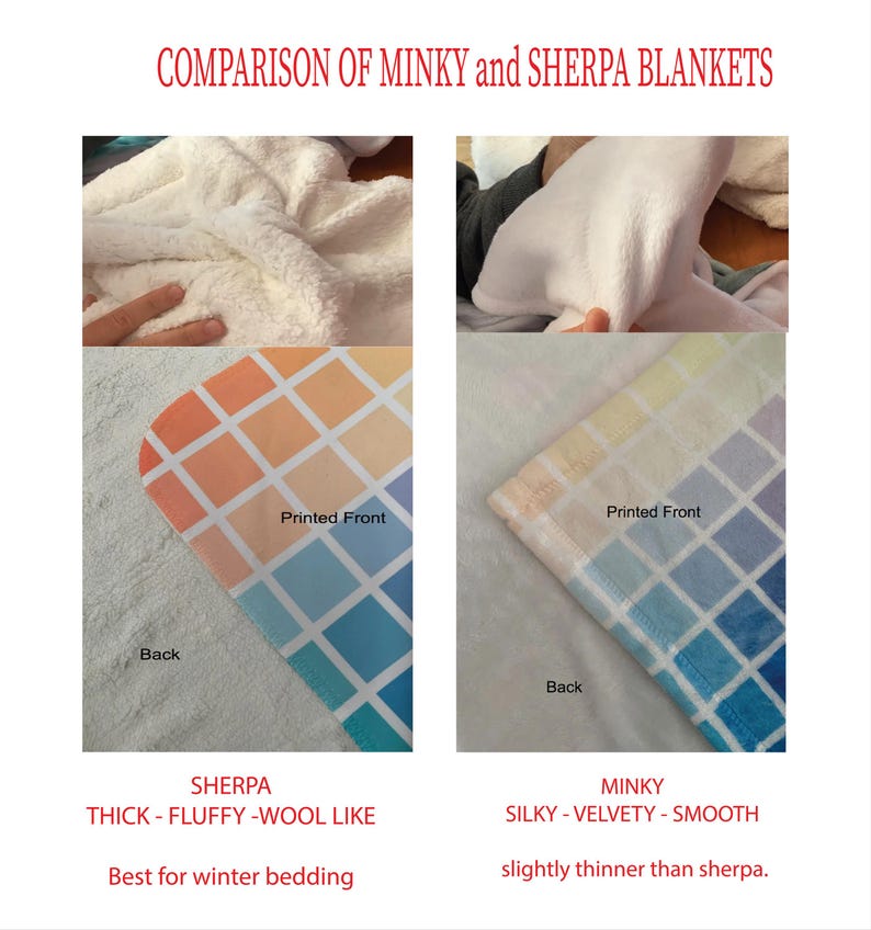 Custom Photo Blanket, Customizable Family Photo Blanket, Photo Collage Blanket, Personalized Christmas Anniversary Gift, Team Photo Blanket afbeelding 4