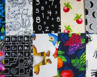 5"  I SPY Charm Square Pack 50 DIFFERENT Novelty Fabrics No Duplications