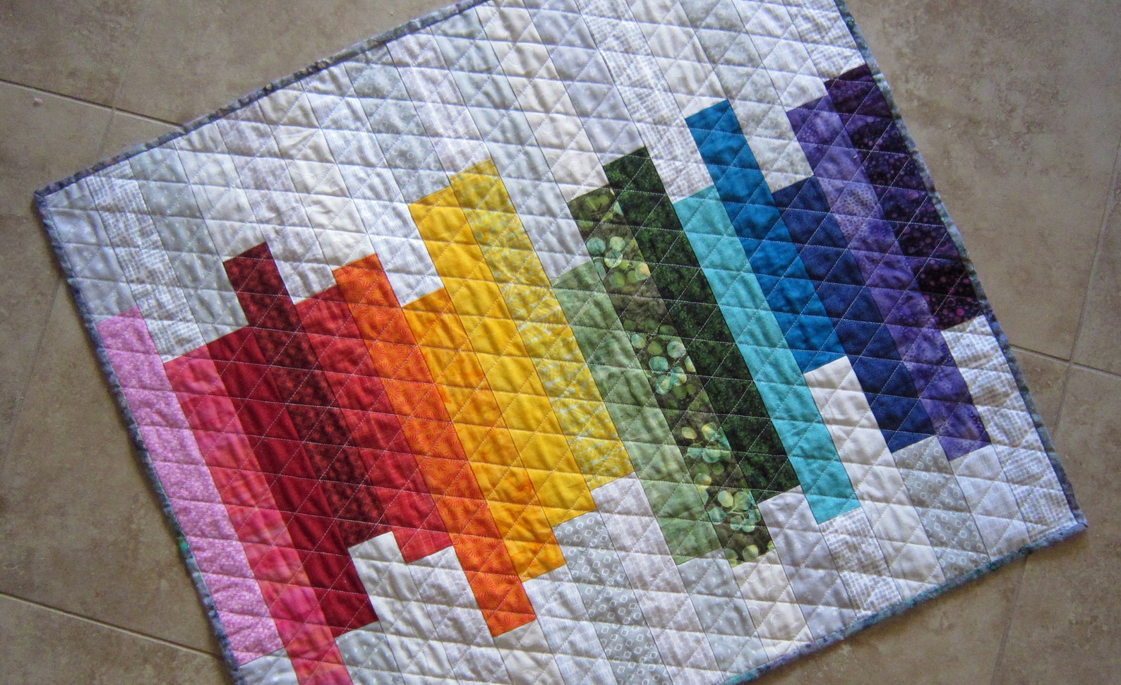 GRAYSCALE Modern Quilt From Quilts by Elena Bright Bold Color Contrast ...