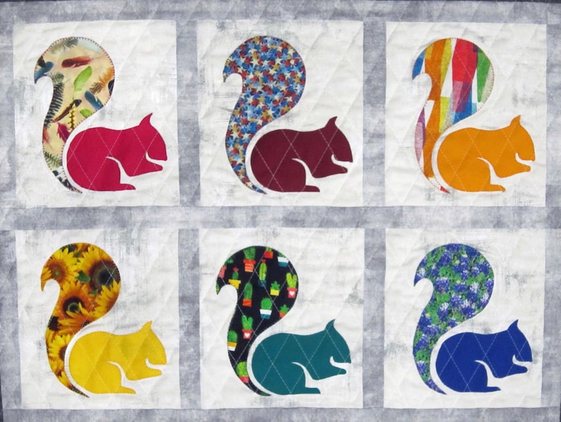SQUIRREL! PDF Quilt Pattern From Quilts by Elena - Etsy