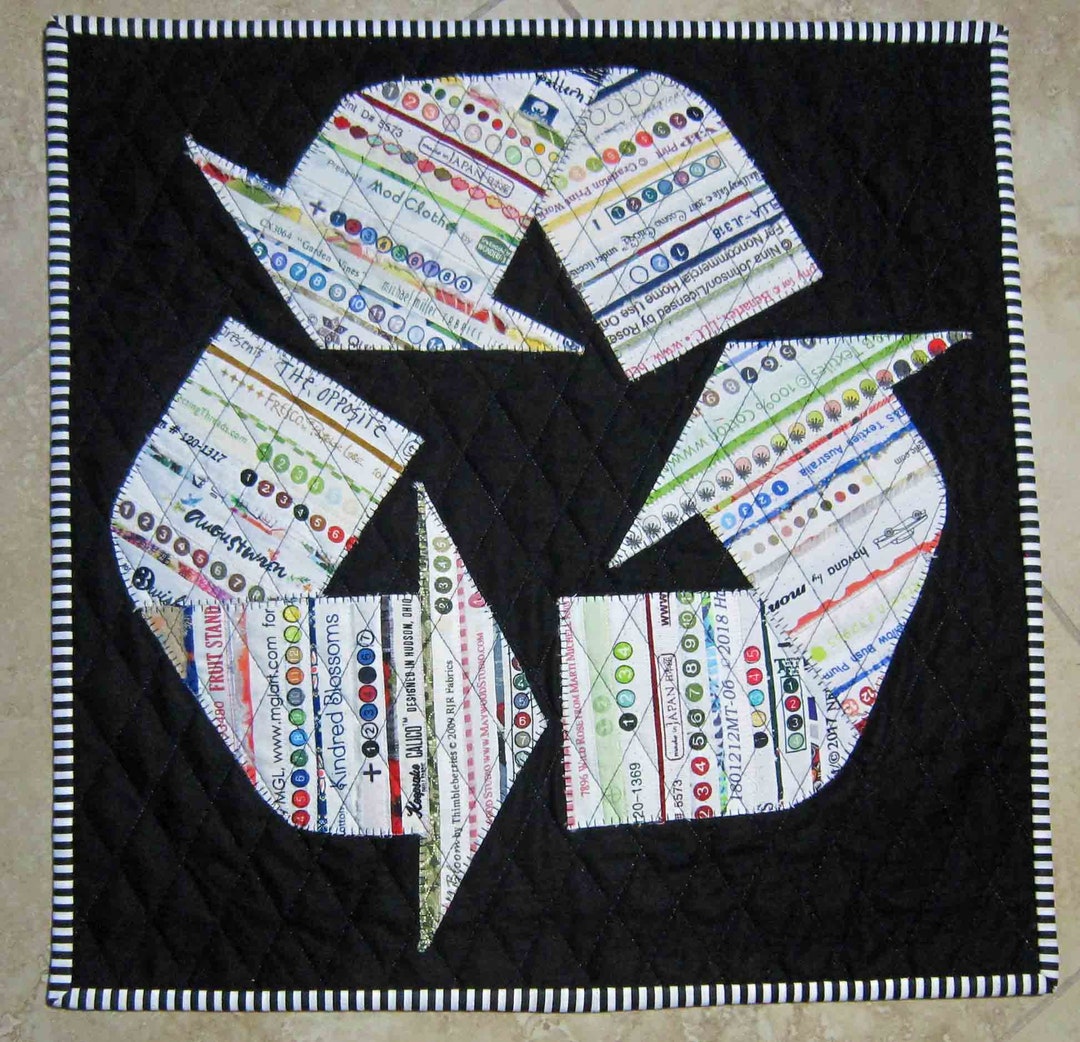 RECYCLE Mini Selvage Quilt Collection From Quilts by Elena Wall Hanging ...