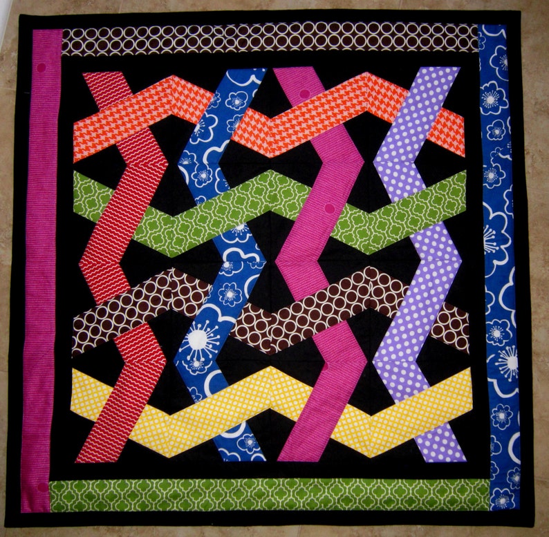 MODERN WOVEN Quilt From Quilts by Elena Wall Hanging Table Etsy