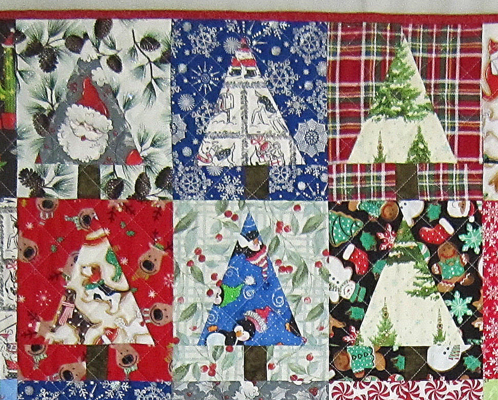 SCRAPPY CHRISTMAS TREES From Quilts by Elena Wall Hanging Table Topper