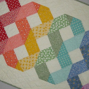 Woven Celtic Rainbow Quilt Pattern from Quilts by Elena