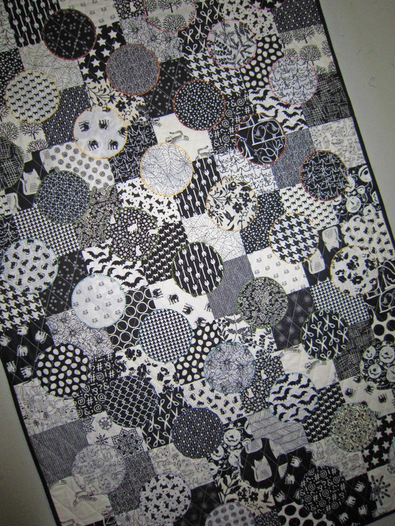 black and white precut quilting fabric