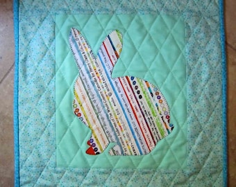 BUNNY Mini Selvage Quilt Collection from Quilts by Elena Wall Hanging Table Topper Selvages