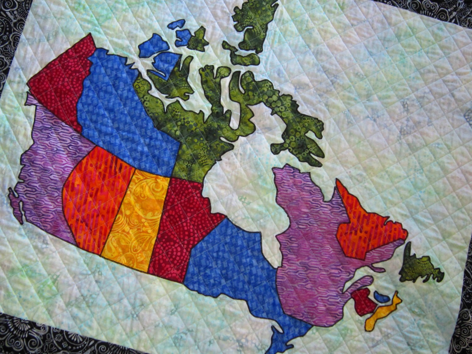 PDF Pattern Canada Patchwork Map Quilt Pattern From Quilts by Etsy Canada