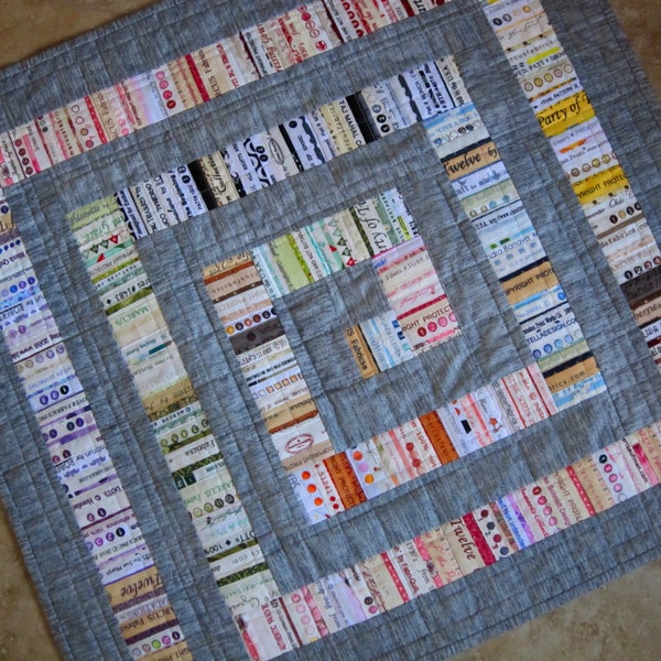 MODERN GRIJS Selvage PDF-quiltpatroon van Quilts door Elena Selvages