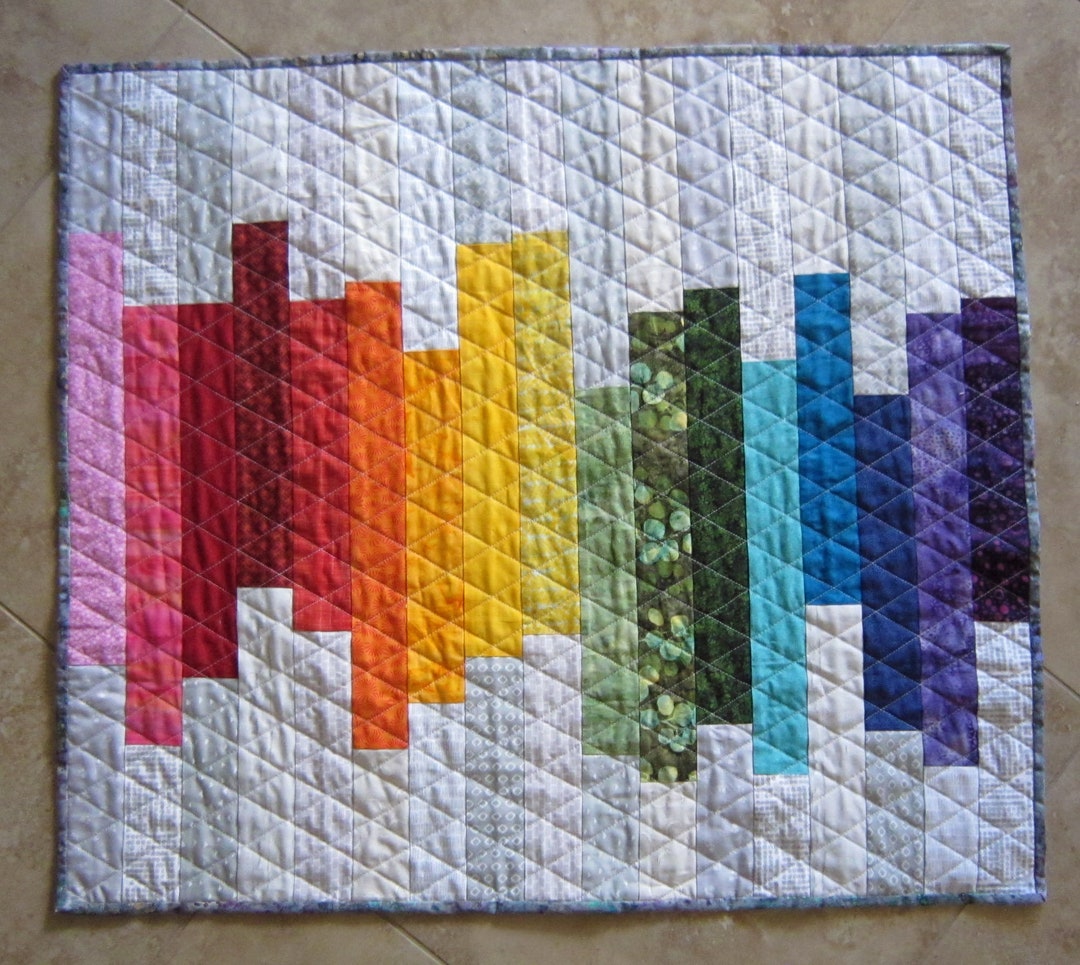 GRAYSCALE Modern Quilt From Quilts by Elena Bright Bold Color Contrast ...