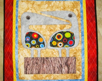 PACIFIC NORTHWEST Mini Bird Quilt from Quilts by Elena Applique Wall Hanging