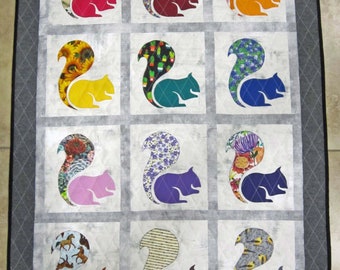 SQUIRREL! Quilt Pattern from Quilts by Elena