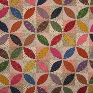ORANGE PEEL Vintage PDF Quilt Pattern from Quilts by Elena Wall Hanging Table Runner