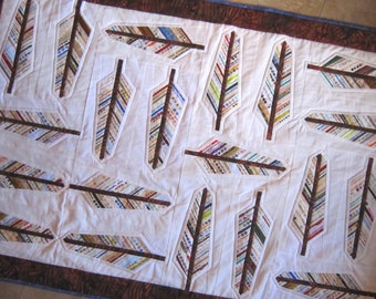 AUDUBON Selvage Feather PDF Quilt Pattern from Quilts by Elena includes full instructions for 2 sizes Selvages