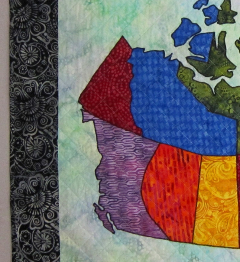 CANADA PATCHWORK MAP Quilt Pattern From Quilts by Elena Full Sized ...