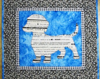 DACHSHUND Mini Selvage Quilt Collection from Quilts by Elena Wall Hanging Table Topper Selvages