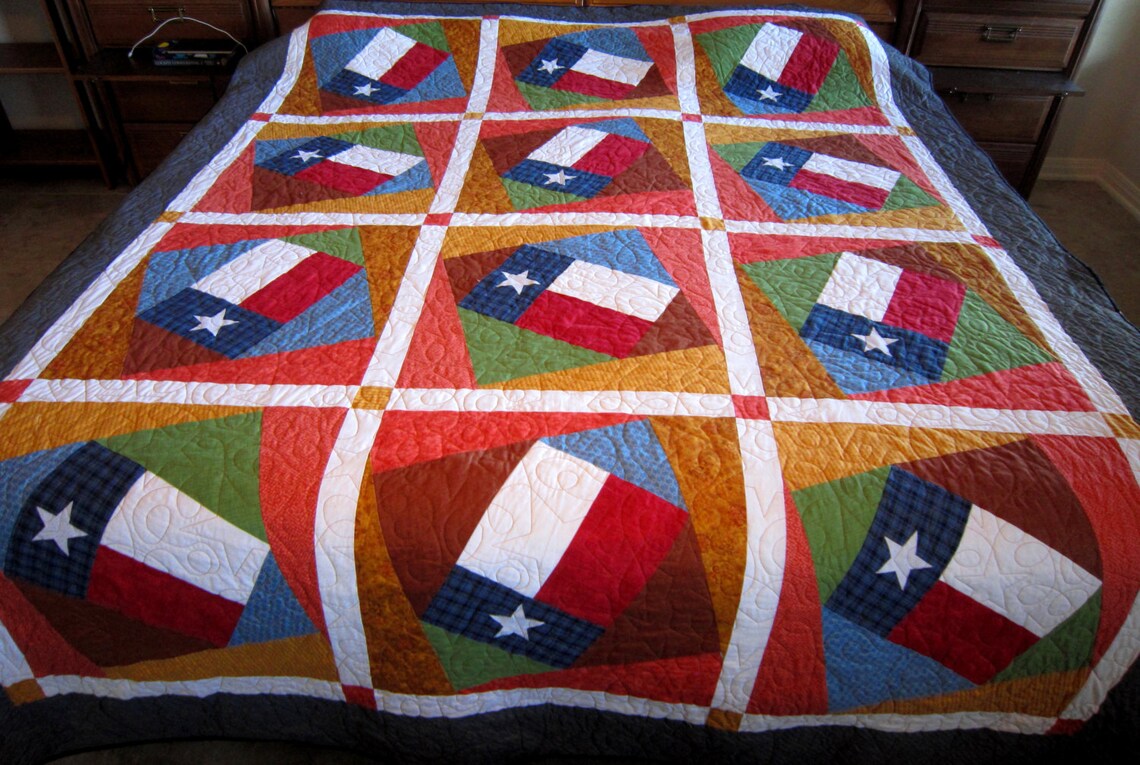 PDF REPUBLIC of TEXAS Quilt Pattern From Quilts by Elena Queen Etsy