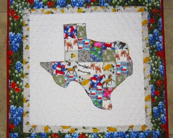 PATCHWORK TEXAS Quilt from Quilts by Elena Wall Hanging Table Runner