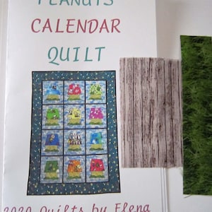 Peanuts Calendar Quilt Kit from Quilts by Elena Includes FREE pattern Fabrics for Roof, Dog House and Grass included image 5