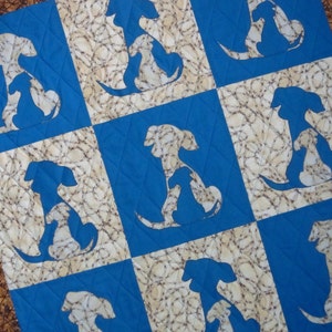 SIDEKICK 2.0 Puppy Dog Applique Quilt Pattern PDF from Quilts by Elena Instructions for 5 quilt sizes included