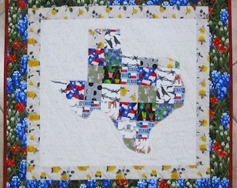 PATCHWORK TEXAS Applique Quilt from Quilts by Elena