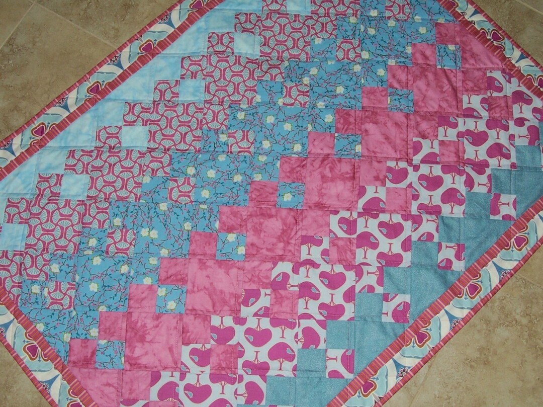 BLOOMING A Modern Baby Quilt From Quilts by Elena Pinks and Blues ...