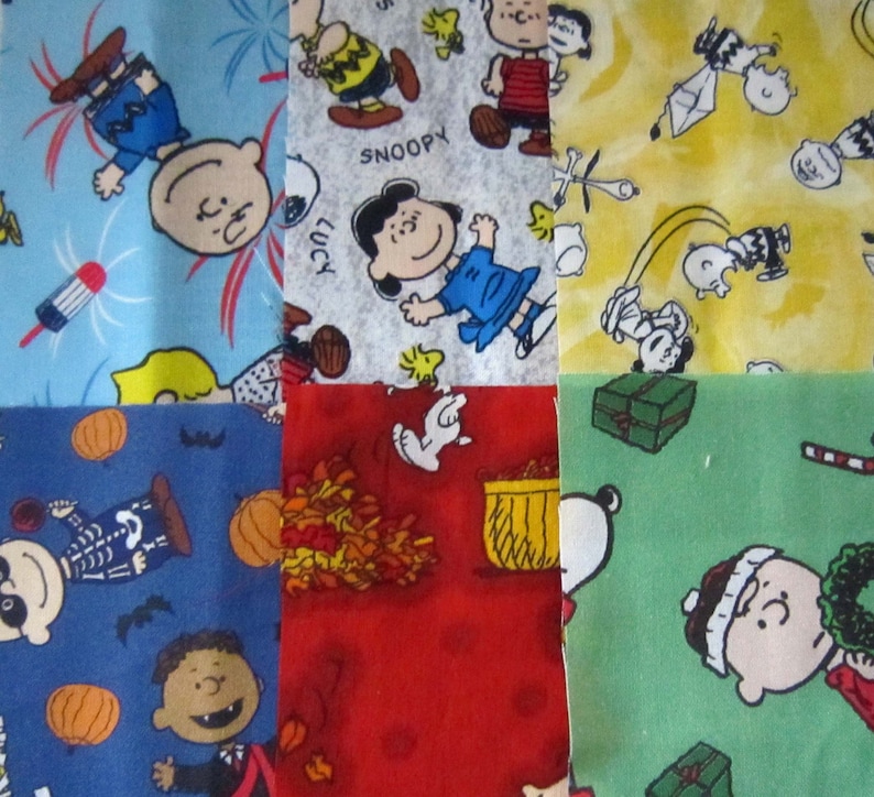 Peanuts Calendar Quilt Kit from Quilts by Elena Includes FREE pattern Fabrics for Roof, Dog House and Grass included image 4