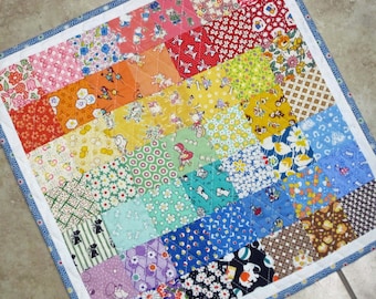 VINTAGE DOLL QUILT made with 1930s Reproduction Fabrics from Quilts by Elena