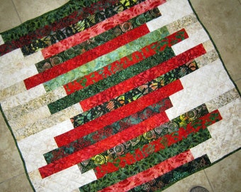 CHRISTMASTIME SHUFFLE Modern Quilt from Quilts by Elena Ready to Ship