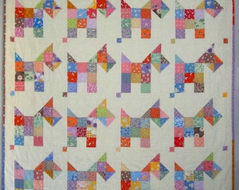 SCOTTIES Vintage Quilt Pattern from Quilts by Elena