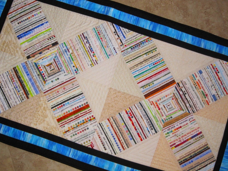 SELVAGE Table Runner Quilt From Quilts by Elena Perfect Gift Etsy