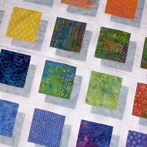 COLOR BLOCK PDF Quilt Pattern to make this Stunning Quilt  Full instructions and color photos included