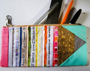 Zipper Pouch Colorful Selvage Pencil Perfect for Back to School Great Gift for Everyone Selvages