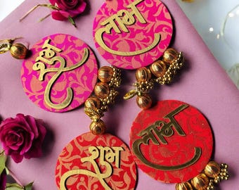 Diwali Hangings, Shubh Labh Decor, Benarasi Decor, Diwali Return Gifts, Diwali Home Decor Items, Festive Home Decor, Indian Return Favors