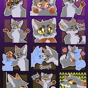 Digital Canine Furry Emote/Sticker Bases (Pack 2)