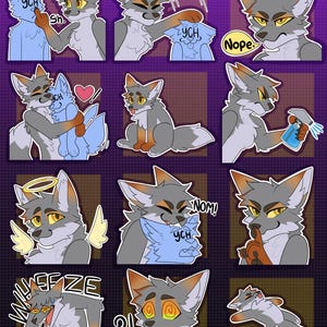 Digital Canine Furry Emote/Sticker Bases (Pack 3)