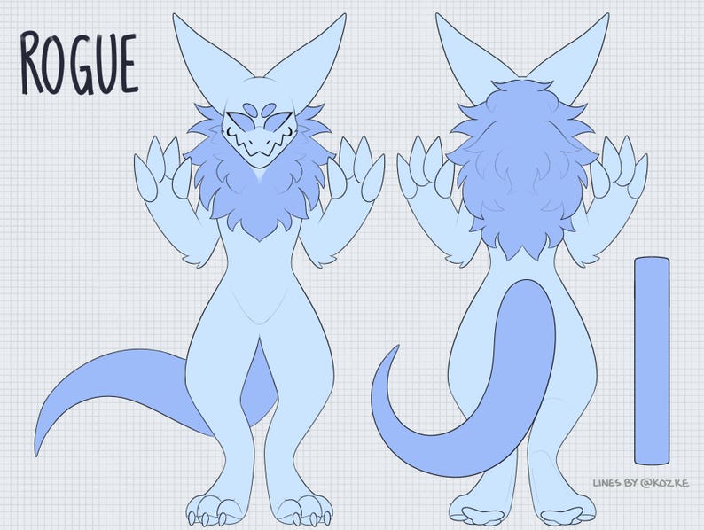 Furry Wickerbeast Reference Sheet Base - Etsy