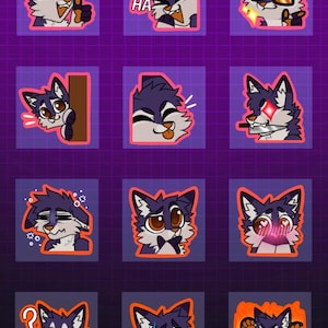 Digital Canine Furry Emote Bases (Pack 3)