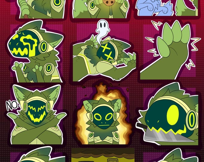 Digital Protogen Furry Emote/sticker Bases (pack 5) - Etsy