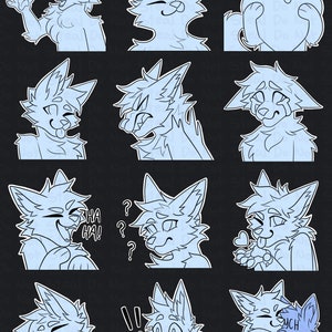 Furry Paper Sticker Furry Sticker - Etsy