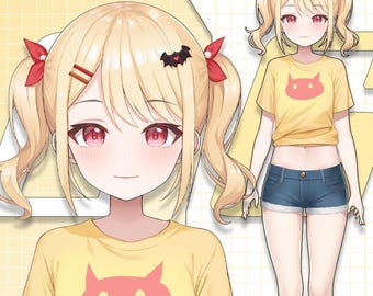 Vtuber Model | Premade Vtuber Model | Live2D Model | Fully Rigged | Ready to use