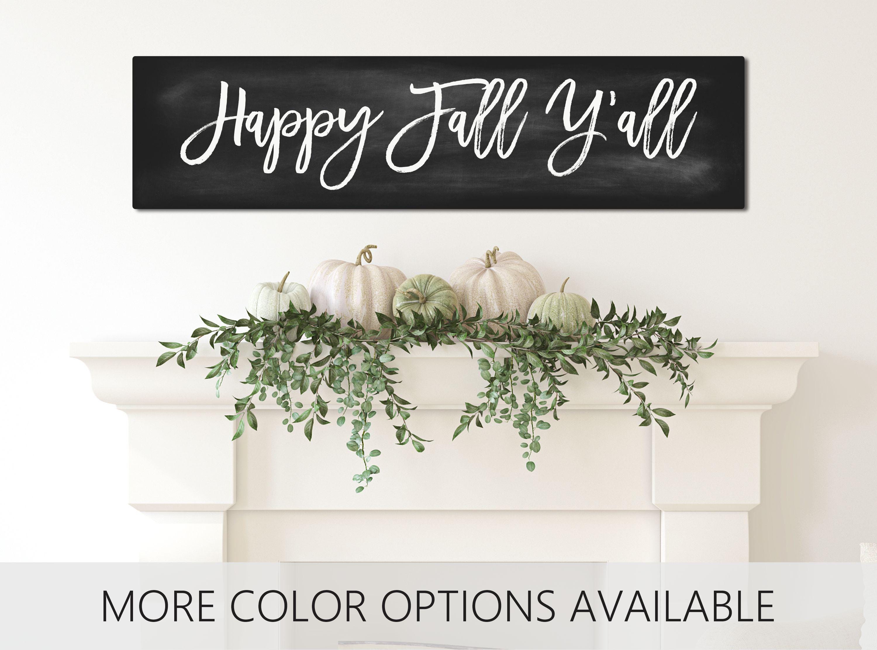 Happy Fall Yall Sign, Fall Decor, Fall Porch Sign, Fall Porch Decor ...