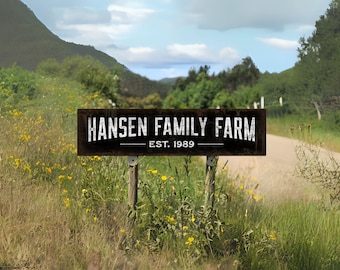 Custom Ranch Sign, Barn Sign, Family Name Sign, Last Name Sign, Cabin Sign, Cabin Decor, Farm Gifts, Outdoor Sign, Custom Metal Sign