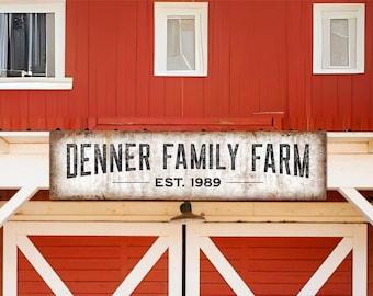 Custom Ranch Sign, Barn Sign, Family Name Sign, Last Name Sign, Cabin Sign, Cabin Decor, Farm Gifts, Outdoor Sign, Custom Metal Sign