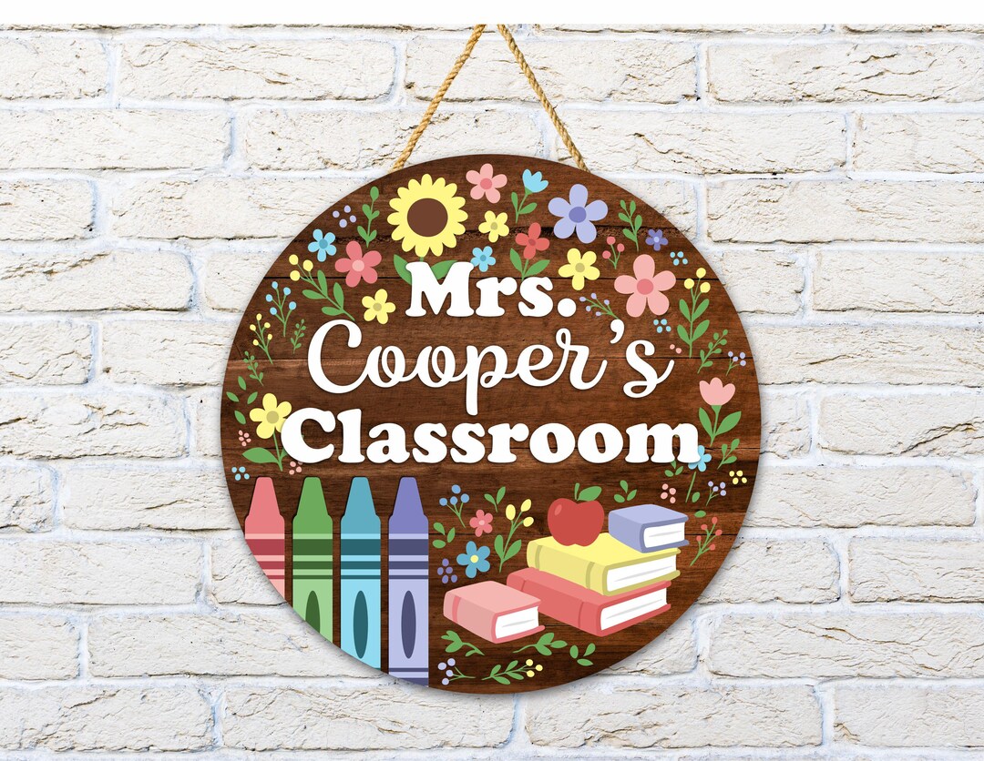 Custom Teacher Sign, Teacher Door Sign, Teacher Name Sign, Teacher ...